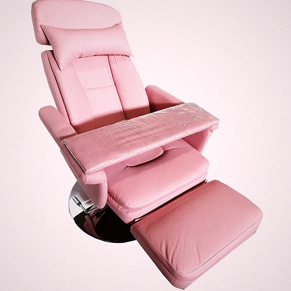 Air Pressure Lifting Beauty Bed Chair Capacity 200kg SPA Salon Facial Chair Pink
