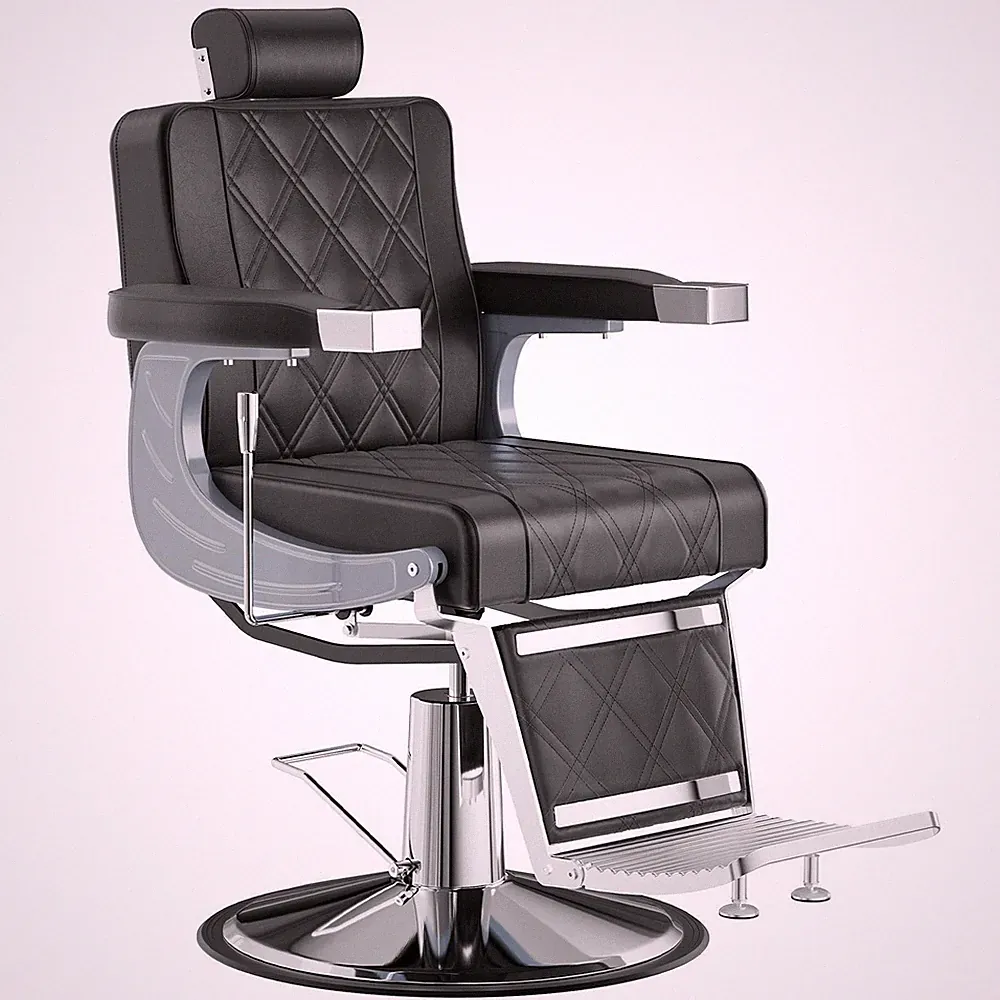 Reclining Barber Chair 360° Swivel Hydraulic Stylist Chair for Hair Salon Beauty