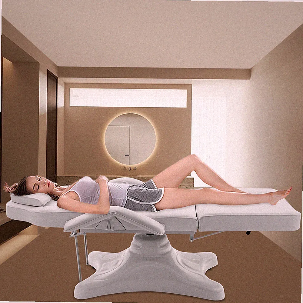 Reclining Hydraulic Facial Bed Adjustable Tattoo Chair Salon Massage Table Spa