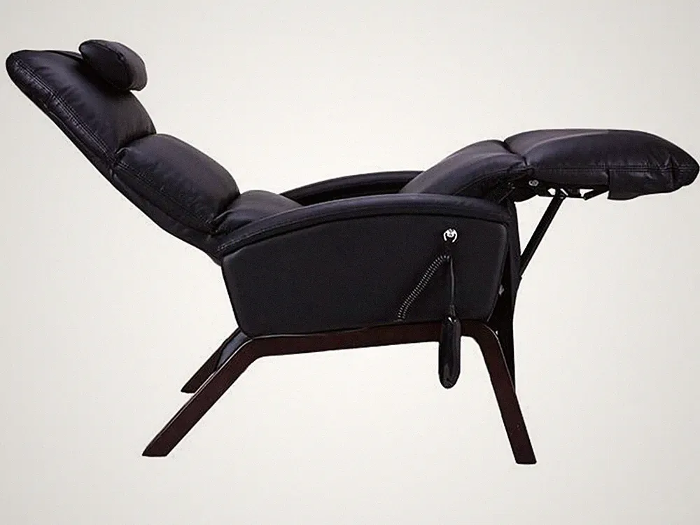 Svago SV200 Electric Power Zero Gravity Recliner Chair Black Faux Leather Vinyl